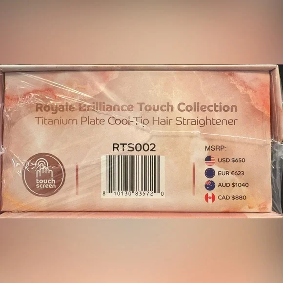 New in Sealed box- Royale Brilliance Touch Straightener. Cool tip& touch screen. - Picture 4 of 5